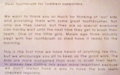 Letter from Mr. Jim Drake, Director of Colina De Luz in Tijuana, Mexico.